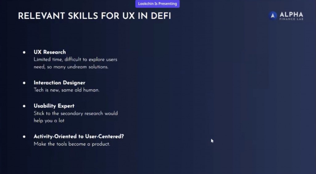 Relevant Skills for UX in DeFi - UX DeFi